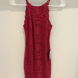 Bodycon High Neck Dress, Size 0